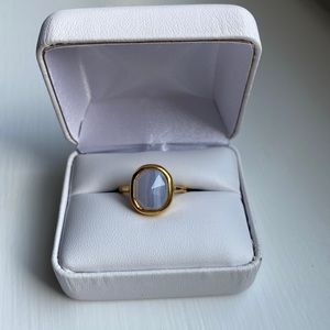 Monica Vinader Siren Medium Stacking Ring, size 5.5